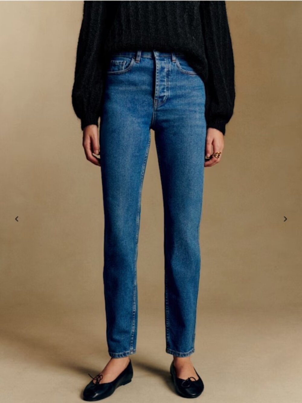 Sezane Brut Sexy high-waisted straight leg jeans
